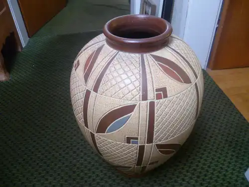 Sawa Bodenvase Designer Franz Schwaderlapp  Studiokeramik Designer Klassiker Modernist Vase  große Birnenform Nr: 34 50