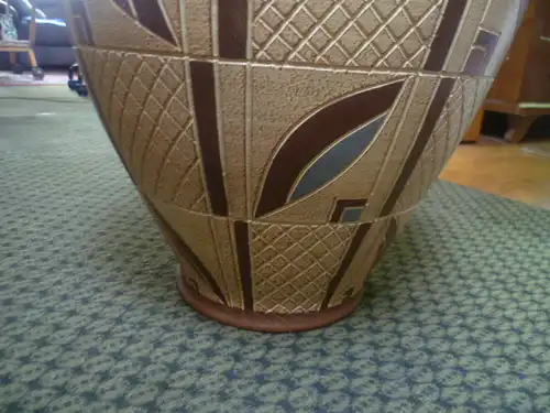 Sawa Bodenvase Designer Franz Schwaderlapp  Studiokeramik Designer Klassiker Modernist Vase  große Birnenform Nr: 34 50