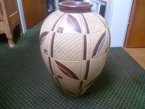 Sawa Bodenvase Designer Franz Schwaderlapp  Studiokeramik Designer Klassiker Modernist Vase  große Birnenform Nr: 34 50