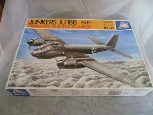  Junkers Ju188 A! E1 1:77Baukasten Nr117original verpackt unbespielt Ovp