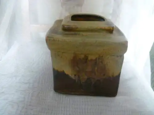 Steuler Studiokeramik Designer Heiner Balzer 1937 .? Quadratische eingezogene Form