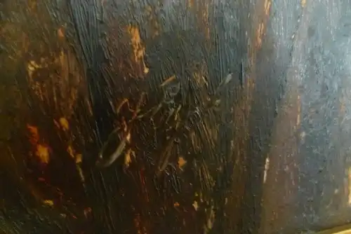 Jan Eyck Maler XIX -XX „Portrait eines Fischers„ im Dreiviertel Profil nach links , vor bewegter See und bewölktem Himmel Ölgemälde auf Malkarton in späterer Berliner Leiste