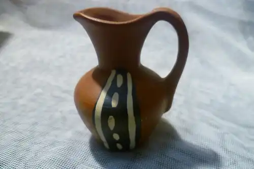 Franz Schwaderlapp Entwurf Vintage MCM WGP - Sawa Keramik Miniatur Vase - 302 8 - 8 cm Klinker - 1960er  Nierentisch Ära bzw Form Vintage Mid Century der 1950 Jahre