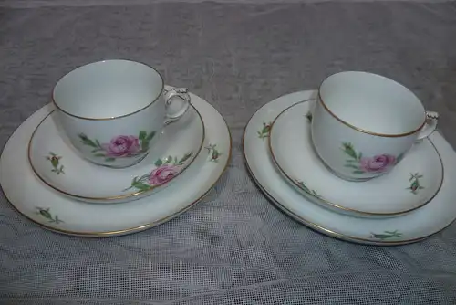 Alt Fürstenberg 2 Gedecke  bestehend  je aus Tasse U Tasse und Kuchenteller um 1960 aus der Vitrine!