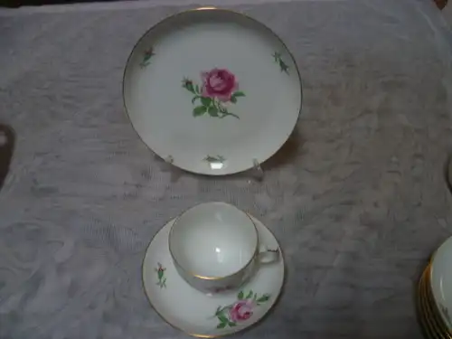 Alt Fürstenberg 6Gedecke  bestehend  je aus Tasse U Tasse und Kuchenteller um 1960 aus der Vitrine!