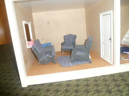 Lundby Schweden 1960er Jahre Vintage Puppenhaus Möbel Mid-Century Modern Designer Hanse Denmark Brio BODO HENNIG ZWEI Geschichten Danish Modernism