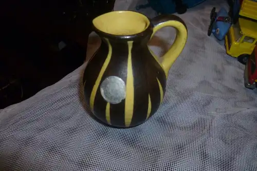 Ilkra Keramik Dekor Kairo 102-8 Vase aus den 50er Jahren German Pottery Mid Century Rockabilly h: 8 cm