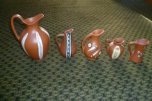 Rare 50s ceramic pitcher vase Manufacturer  manufacturer SAWA ceramics Franz SchwaderlappOrigin  origin: Ransbach - Baumbach