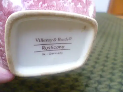 Villeroy &Boch Rusticana Zucker Dose mit Deckel wohl70 Jahre 