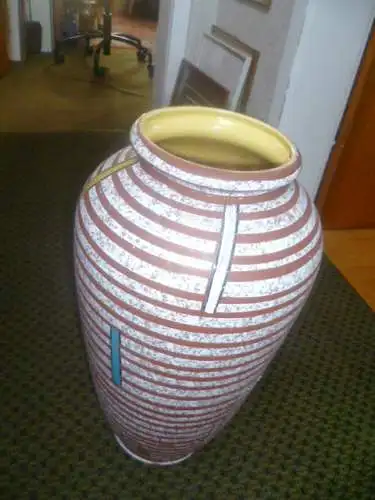 Dekor Heinz Siery für Scheurich hier1  Bodenvase Graffiti  567-50 Vintage Mid Century 60-70 Ära