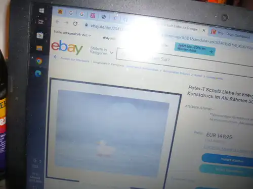 Peter-T Schulz 1944 geboren oder unter dem Namen Petoschu bekannt! Titel: Liebe ist Energie Lithographie ? handsignierter