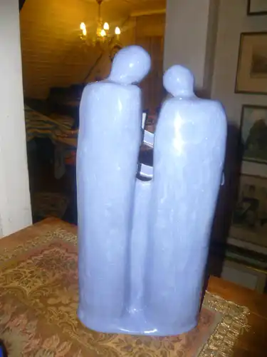Studio Keramik Vintage der 1960 "Paar umarmend " am Stand signiert ?