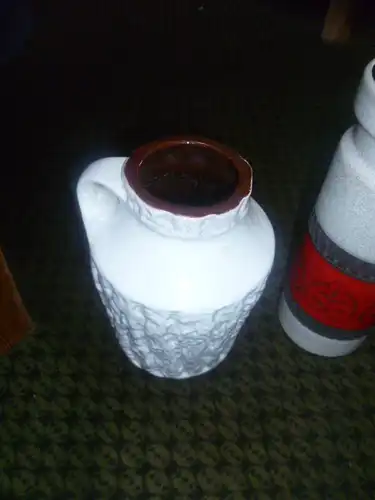 Carstens Tönieshof Polar schneeweise Keramik Mid Century Vase Formnr. 222 -20