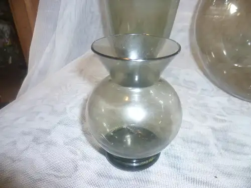  Vase  Wagenfeld WMF kleine Rauchglas Herzvase 