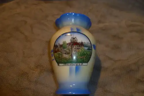 Meersburg am Bodensee Art Deko Spritzdekor Andenken Vase um 1920-30