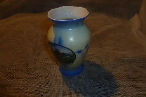 Meersburg am Bodensee Art Deko Spritzdekor Andenken Vase um 1920-30