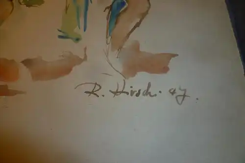 Rote Reiter Malergruppe Rudolf Hirschi 1917 Stuttgart – 2001 Aktstudien III, Aquarell , Vorstudien für seine späteren Gemälde, Frühwerke