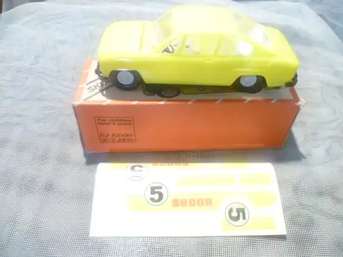 VEB Plasticart 1/30 Skoda S 110 R Coupe Schwungradantrieb DDR IN OVP 