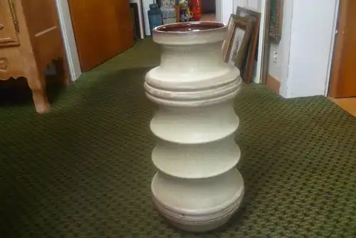 Scheurich Pagoden Vase Formnr: 266-40 Mid Century 1960-70 Ära Etikett Formnummer 7600-50