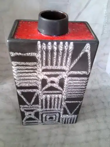 Schlossberg Designerin ist Ilse Stephan Keramik Vase Formnr.: 296-25-20 Mid Century 1960