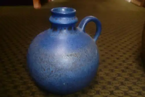 Ceramano gesprenkelte blaue Lasur Formnr.:248 Vintage der 1970 Jahre Höhe 19,5 cm