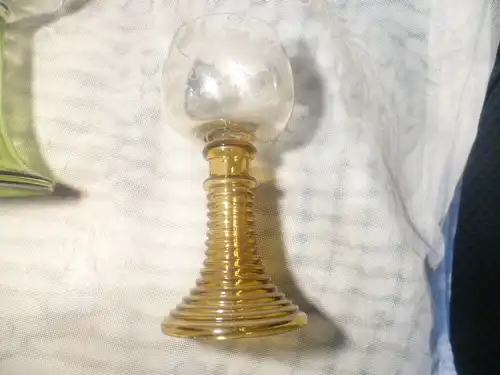 Peter Behrens  Theresiental 1 eleganter Jugendstil Römerglas Rebenranken Schliffdekor Kuppa um 1910-20 H: 18.5 cm