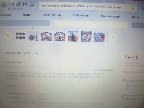 Paar Porzellan Imariteller Meiji Periode Japan 1880-1889