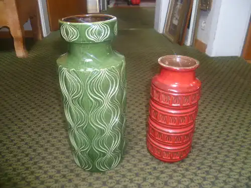 Imka Keramik Scheurich Vintage 1960-70 Nr. 260-23 in Ferarri Rot