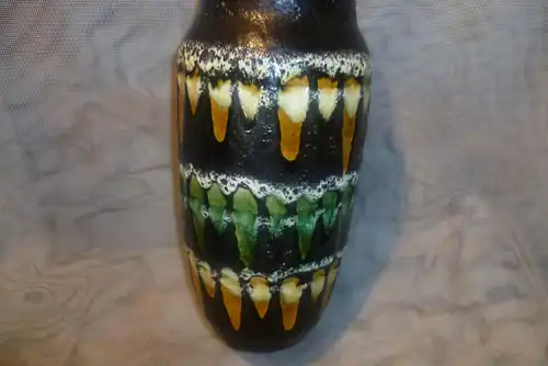 Scheurich Lora Vase Fat Lava Modell 242-22 Keramik tolle Farben  Mid Century Keramik Vitrinen Zustand Designerin war: Gerda Heuckeroth