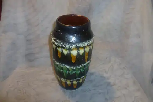 Scheurich Lora Vase Fat Lava Modell 242-22 Keramik tolle Farben  Mid Century Keramik Vitrinen Zustand Designerin war: Gerda Heuckeroth