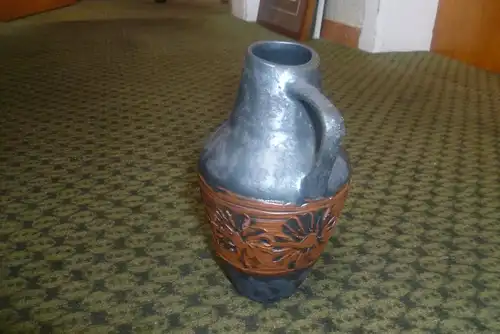  Sawa Keramik 50 Jahre sehr seltene Lasur in der Art einer Kupfer Eisen Rostlasur !