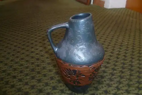  Sawa Keramik 50 Jahre sehr seltene Lasur in der Art einer Kupfer Eisen Rostlasur !