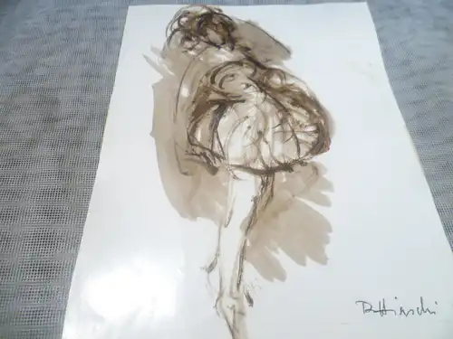 Rote Reiter Malergruppe Rudolf Hirschi 1917 Stuttgart – 2001 Tanzendes Mädchen, Aquarell , Vorstudien für seine späteren Gemälde, Frühwerke