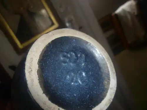 Scheurich Dekor Formnr.: 522-20 Europ Line in seltenem Türkis Etikett H: 20 cm