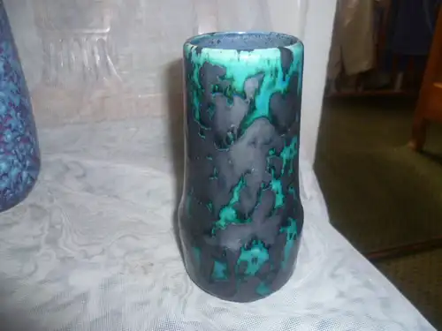 Scheurich Dekor Formnr.:  529-18 Fat Lave in seltenem Türkis H: 18 cm Mid