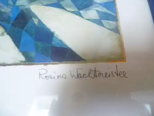 Rosina Wachtmeister 1934 Wien -?  Herlekin in der großen Stadt Rosina 1990  Graphik in vielen Farben signiert