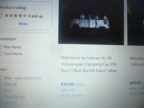 Matchbox Regular Wheels 34d Volkswagen Camper Herstellungsjahr: 1961/1962 Farbe: Silber Reifen: solide graue Räder.