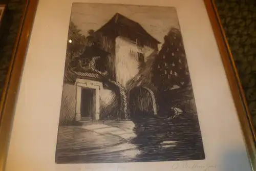 Alfred Büttner Greiz Alfred 1886 - 1963 Greiz " Oberes Schloss  Greiz"