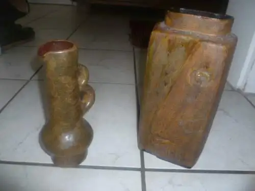 Helmut Friedrich Schäffenacker 1921-Ulm-2010 brutalistische /modernistische Keramik Studiovase V2 um 1960