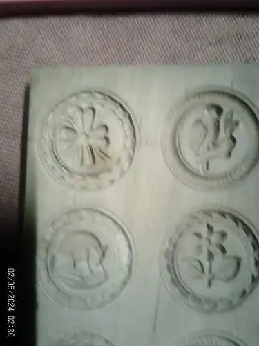 1870 Provenienz Bäckerei Gauss Bretten Konvolut Holzmodel !! Bestehend aus 2 Springerle Volkskunde aus Baden Württemberg seltene Motive