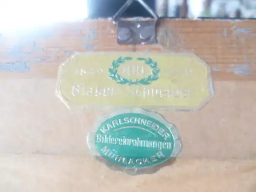 Mühlacker Dürrmenz Fachwerkhäuser datiert 6.8.1900 signiert siehe  akademischer Maler des 19 Jhd!