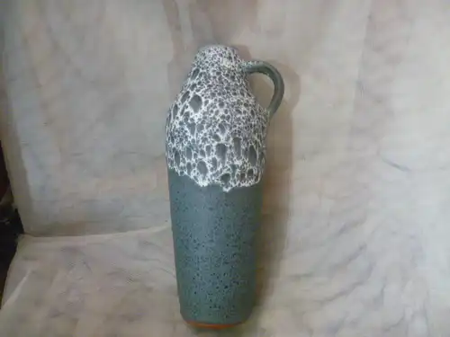 Gramann Keramik / Töpferei Römhild von Siegfried Gramann Mid Century Keramik Vase, 1970er Jahre. Die Glasur