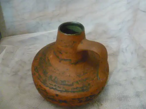 Studio Bliqud  /Bliaud Keramik / Töpferei Mid Century Keramik Vase, 1950er Jahre.  Kork Optik  H: 15 cm 