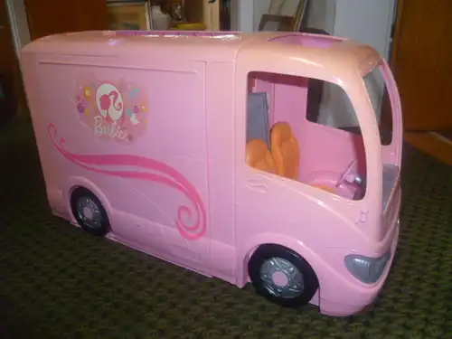 Mattel Barbie Vintage 2000 Ära BARBIE FAHRZEUG WOHNMOBIL GLAM CAMPER WC BAD KÜCHE WOHNEN SCHLAFEN TERRASSE EDEL