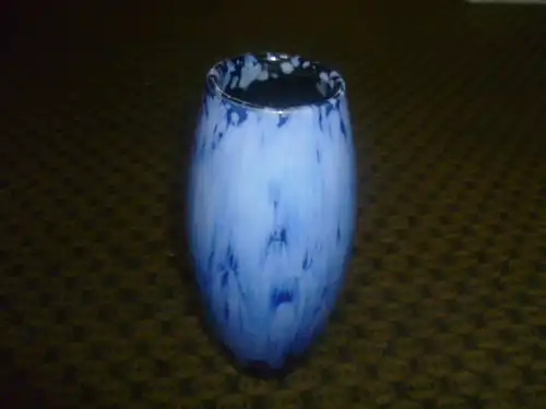  Vintage Scheurich Vase 522-18 Keramik W.Germany , blaue Lauflasuren aus der Vitrine H: 20 cm 