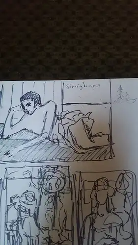 Rote Reiter Malergruppe Rudolf Hirschi 1917 Stuttgart – 2001 San Gimignano ,Akt, Kinderkopf   etc Buntstifzeichnung  Studien für Gemälde