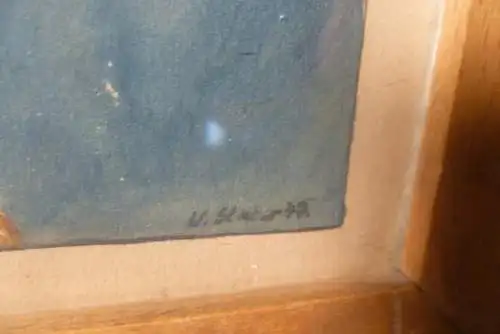 W. Stuber Stillleben mit Rosen auf einem Tisch  Aquarell signiert rechts W Stuber datiert 1947 Aquarell 