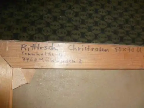  Rudolf Hirschi 1917 Stuttgart – 2001 hier in der Art des Edgar Degas "Blumen blühend im  Garten ”