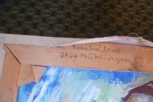  Rudolf Hirschi 1917 Stuttgart – 2001 hier in der Art des Edgar Degas "Mädchen im Karlsruher Tiergarten beim füttern einer Taube im Hintergrund Flamingos"”