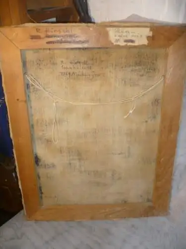  Rudolf Hirschi 1917 Stuttgart – 2001 hier in der Art des Edgar Degas "Stilleben Blumen in blauem Krug”